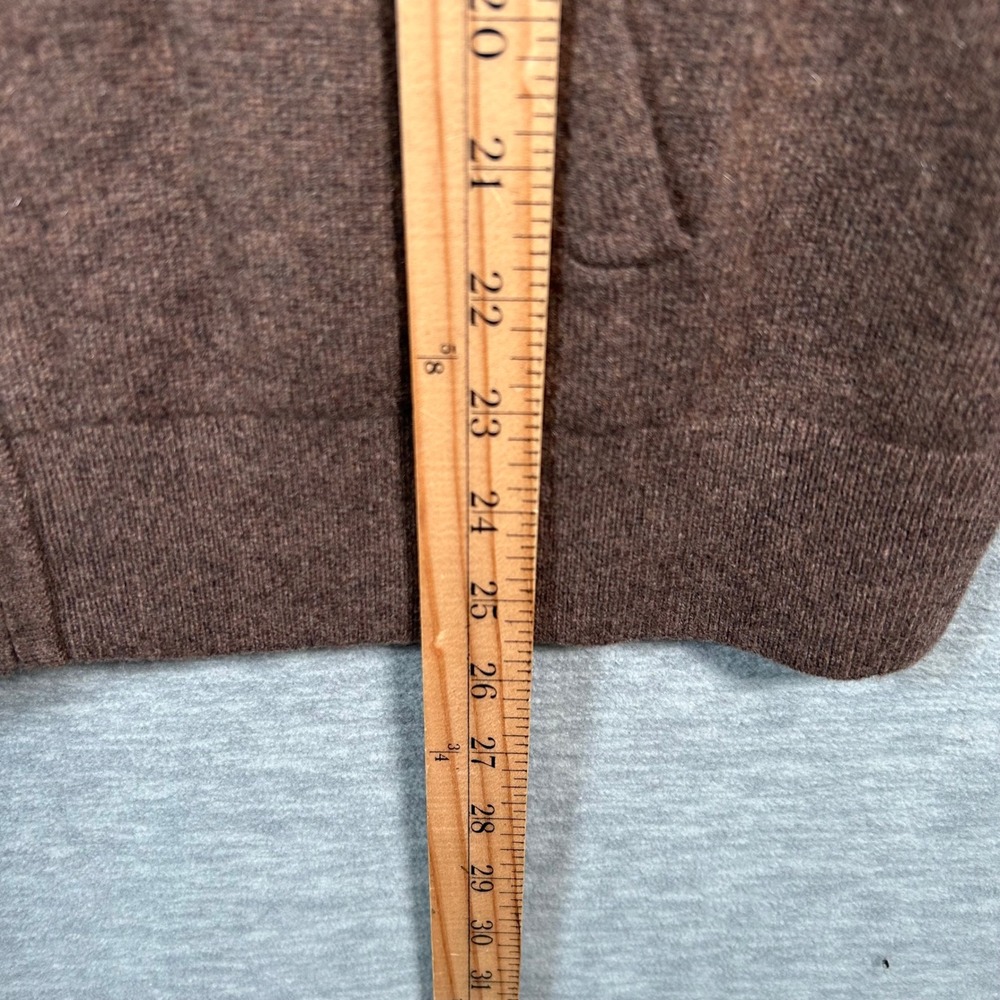 Quince Mongolian Cashmere Full Zip Hoodie Women's L Brown Soft Travel NEW - Picture 6 of 8